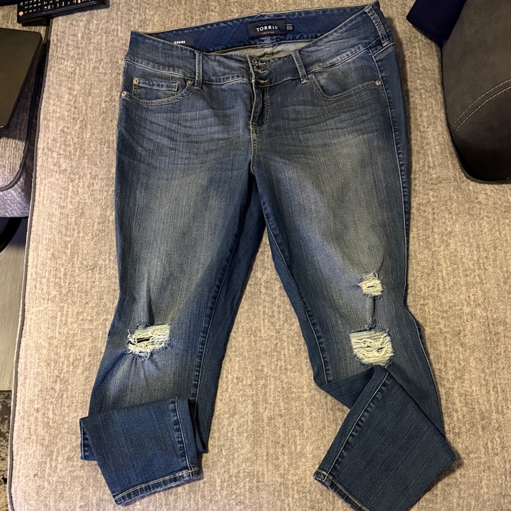 Torrid Women's Distressed Denim Jeans
